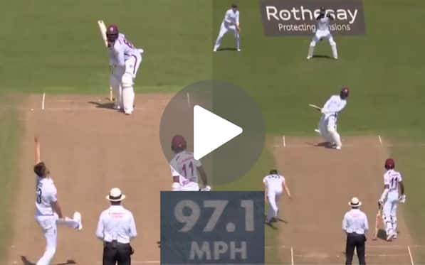 [Watch] 97.1 MPH Bouncer! Mark Wood Breathes Fire In ENG Vs WI 2nd Test